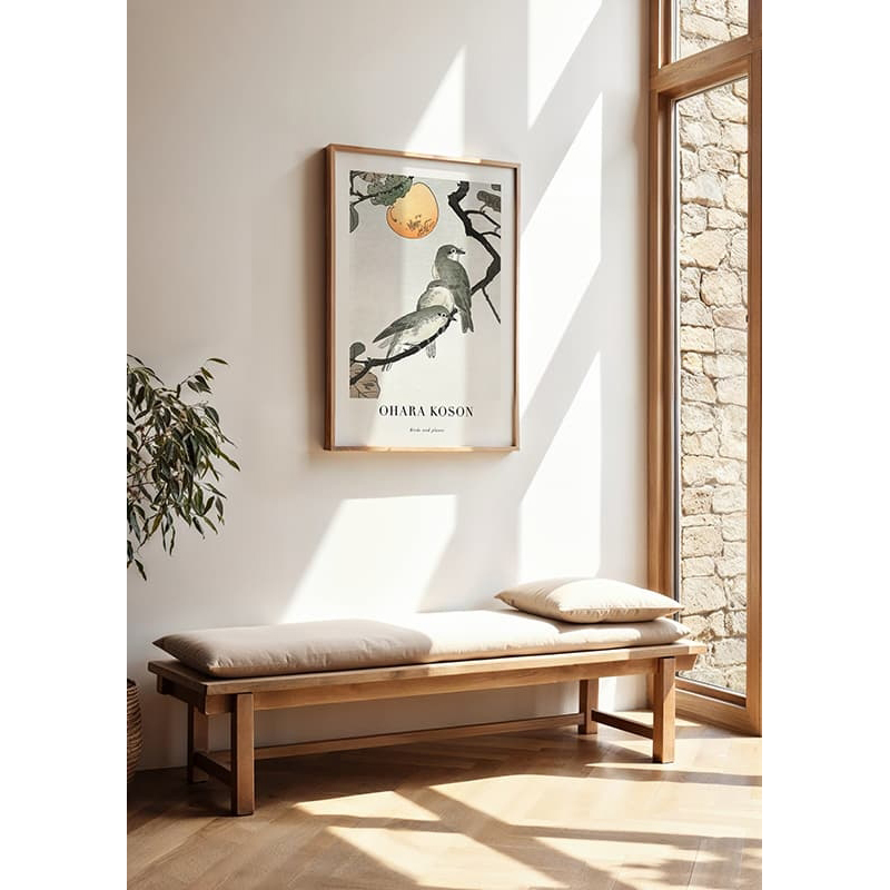 Poster Gallerix Birds And Plants No1 By Ohara Koson