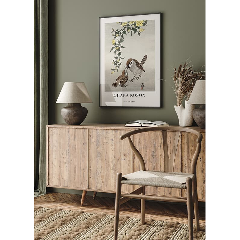 Poster Gallerix Birds And Plants No2 By Ohara Koson