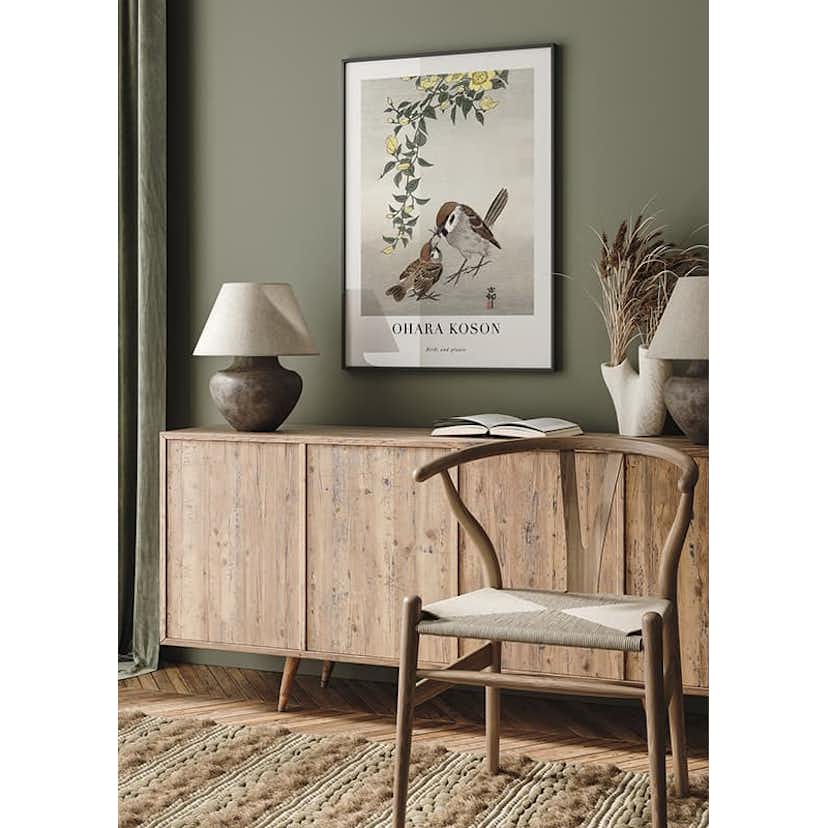 Poster Gallerix Birds And Plants No2 By Ohara Koson