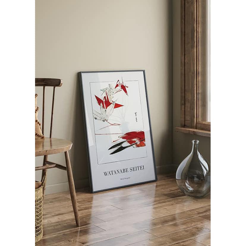 Poster Gallerix Bird Origami By Watanabe Seitei