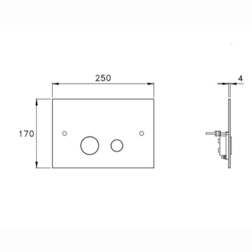 Spolknapp Lavabo Luna