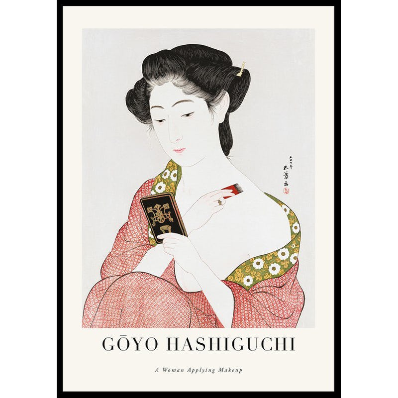 Poster Gallerix A Woman Applying Makeup By Goyō Hashiguchi