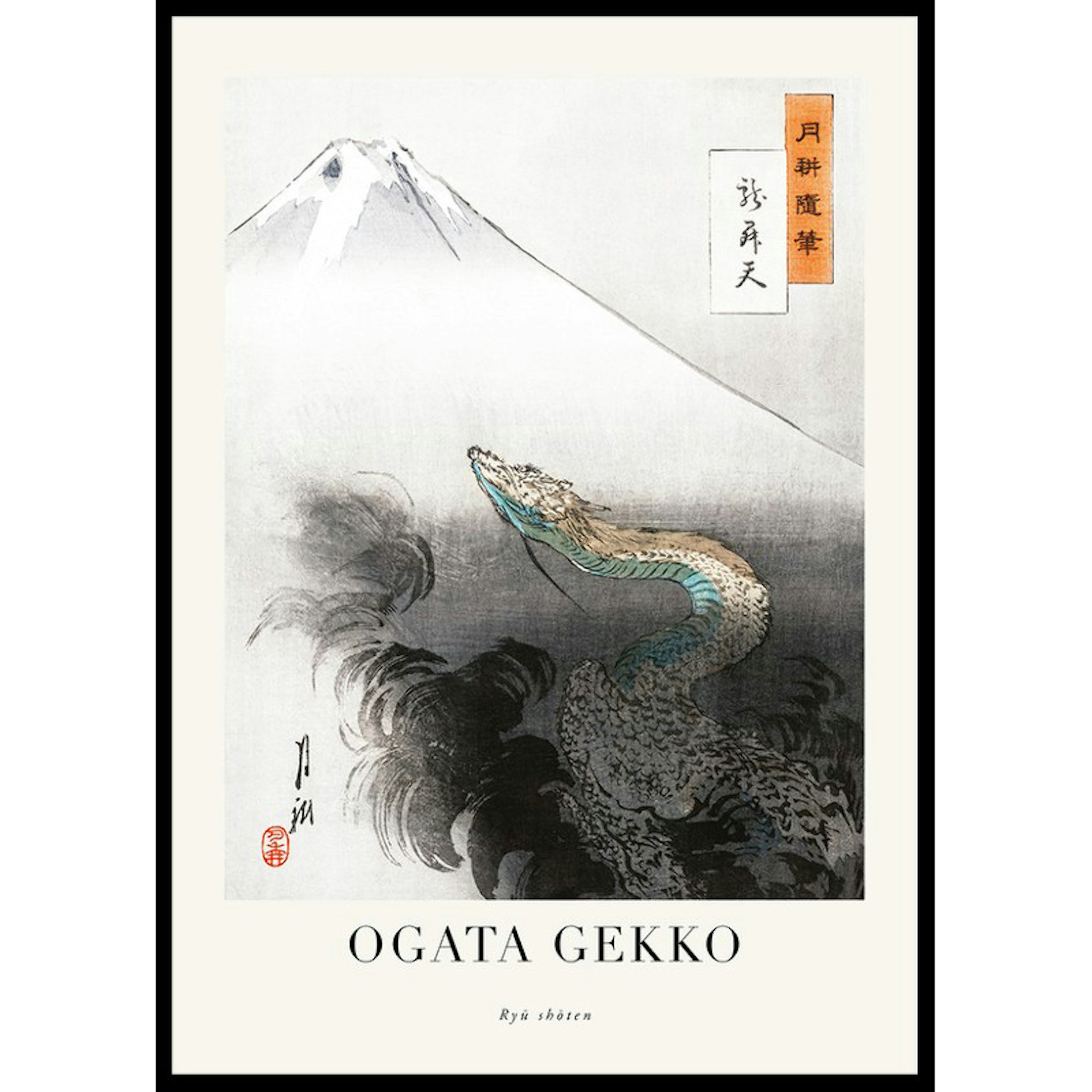 Poster Gallerix Ryū Shōten By Ogata Gekko