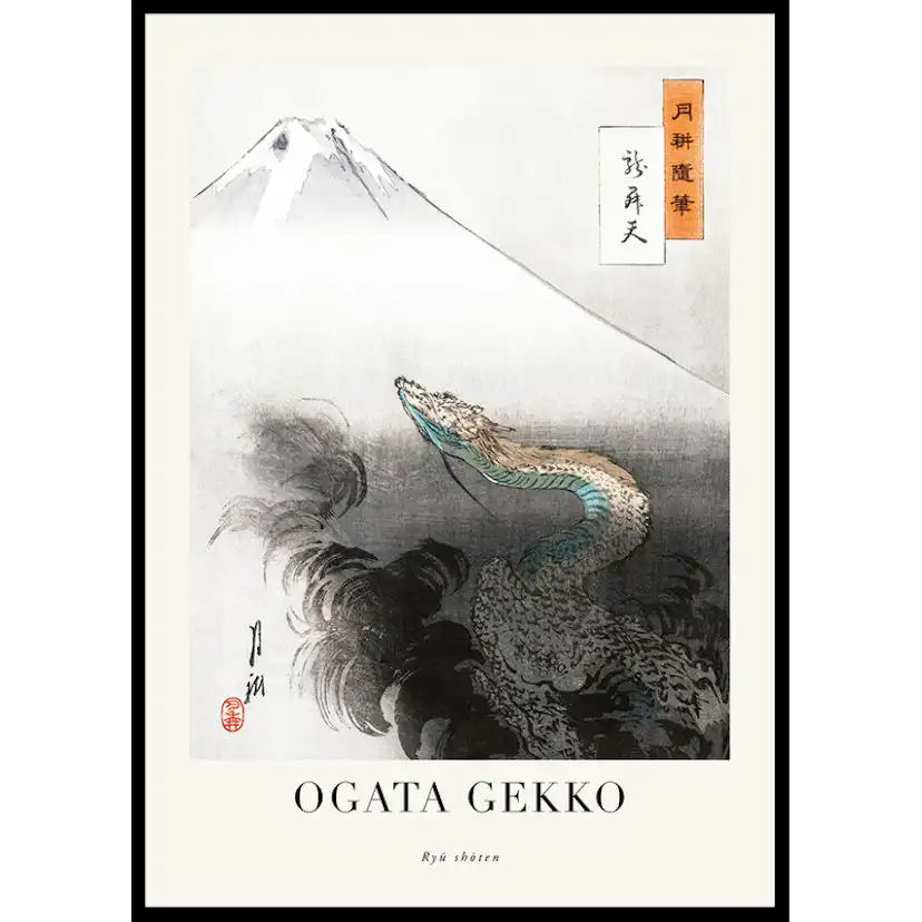 Poster Gallerix Ryū Shōten By Ogata Gekko