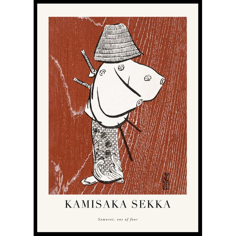 Poster Gallerix Samurai One Of Four By Kamisaka Sekka