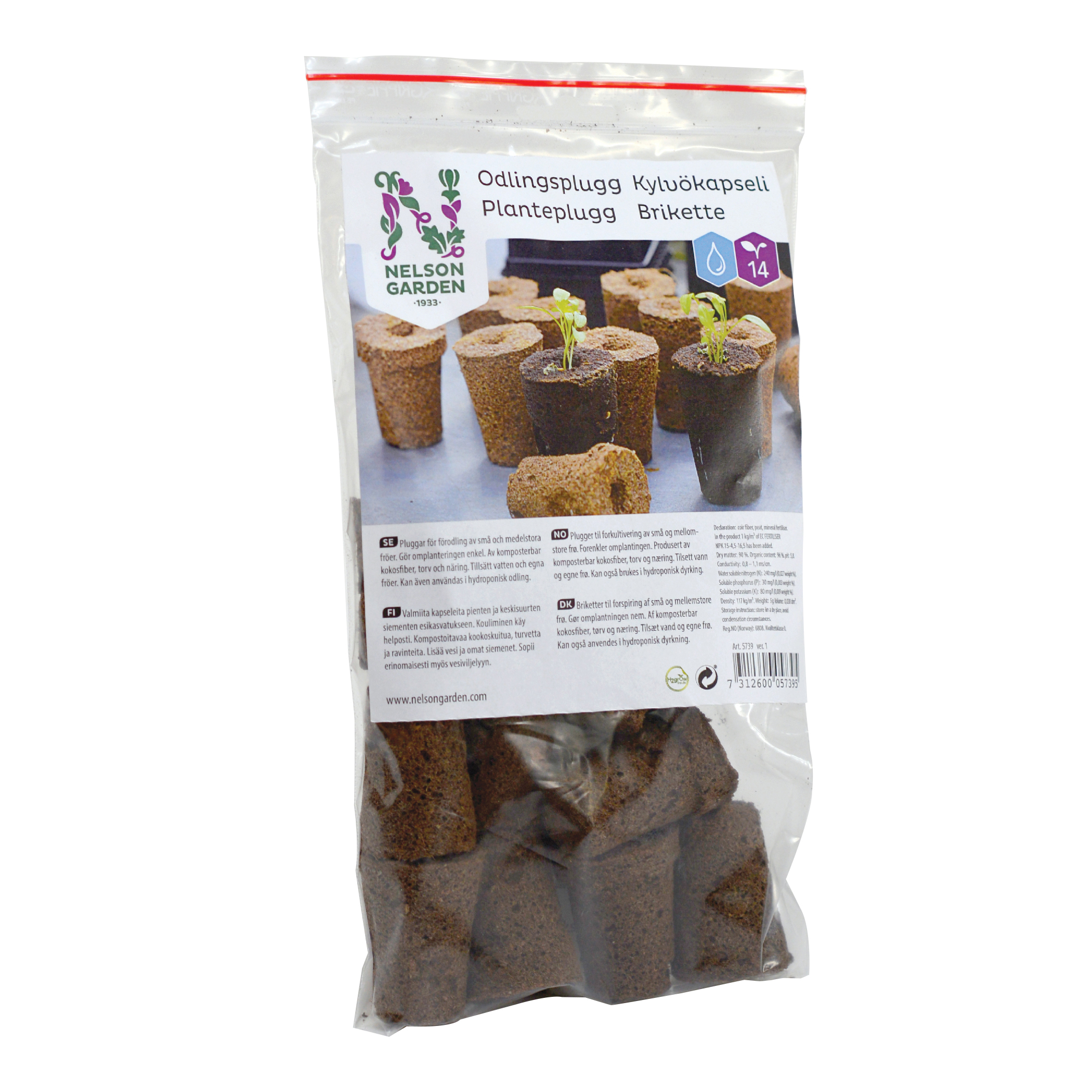 Odlingsplugg Nelson Garden 14-pack