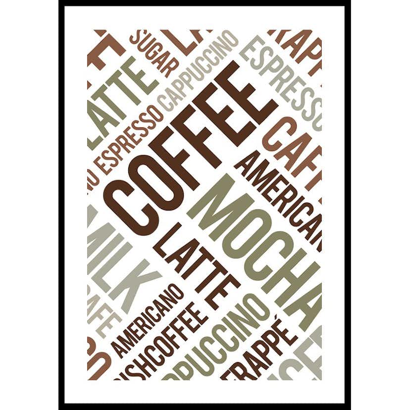 Poster Gallerix Coffee Typography