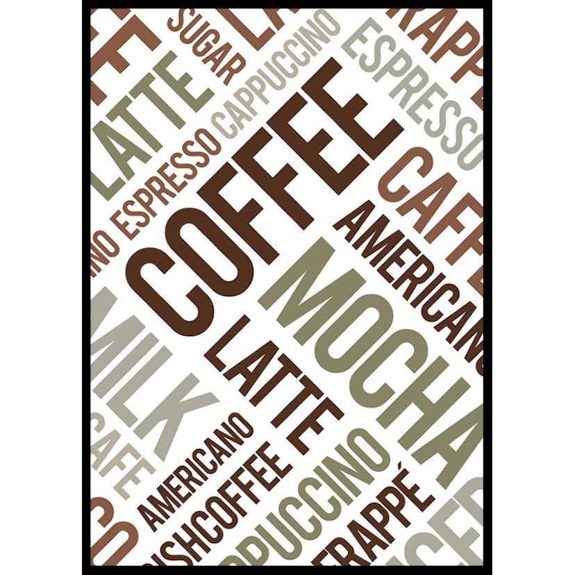 Poster Gallerix Coffee Typography