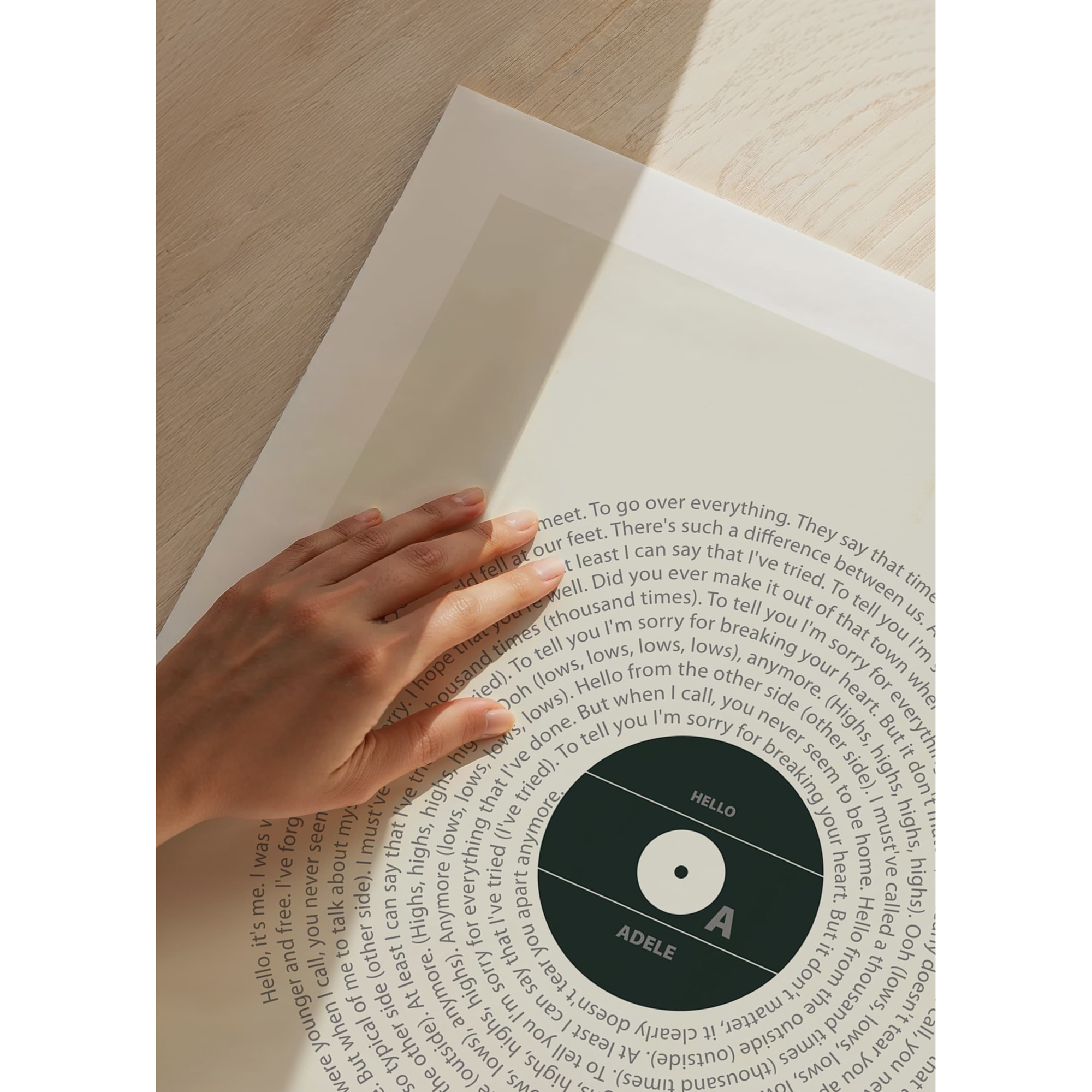 Poster Gallerix Hello Vinyl By Adele