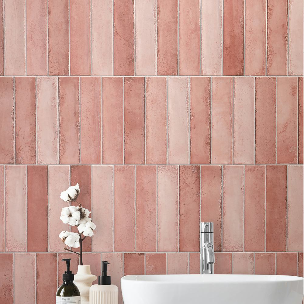 Kakel Lhådös Index 7,5x30 cm Rosa