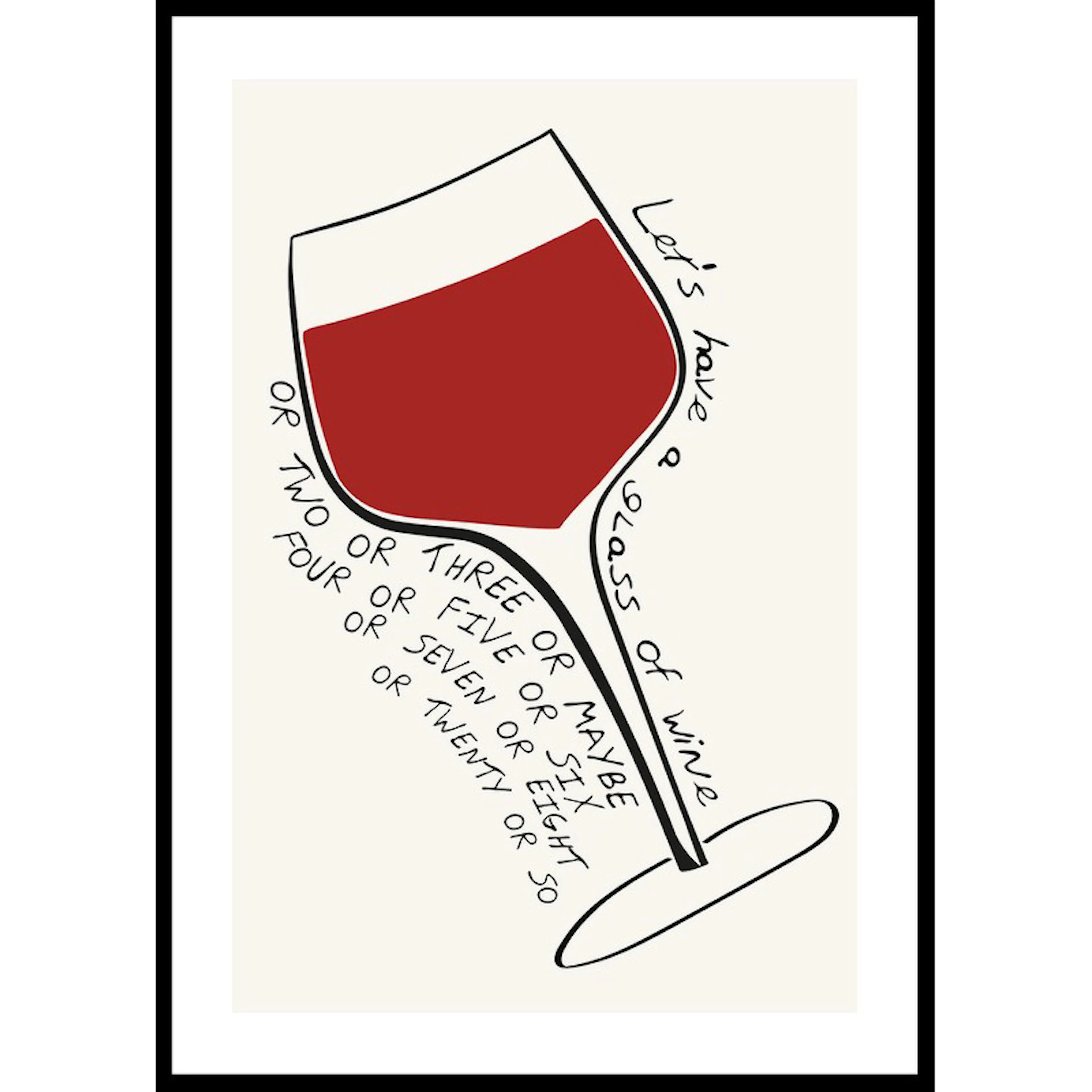 Poster Gallerix Lets Have A Glass Of Wine