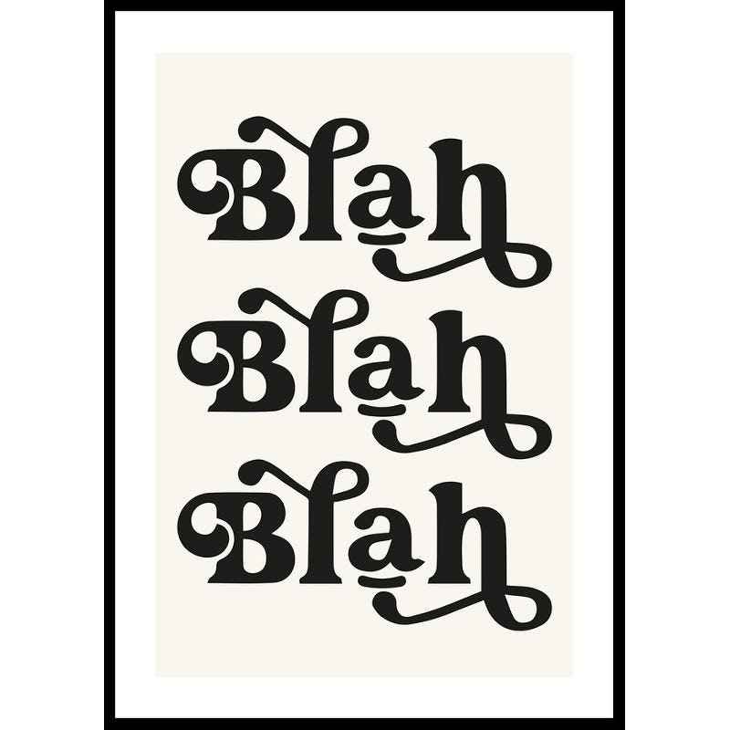 Poster Gallerix Blah Blah Blah