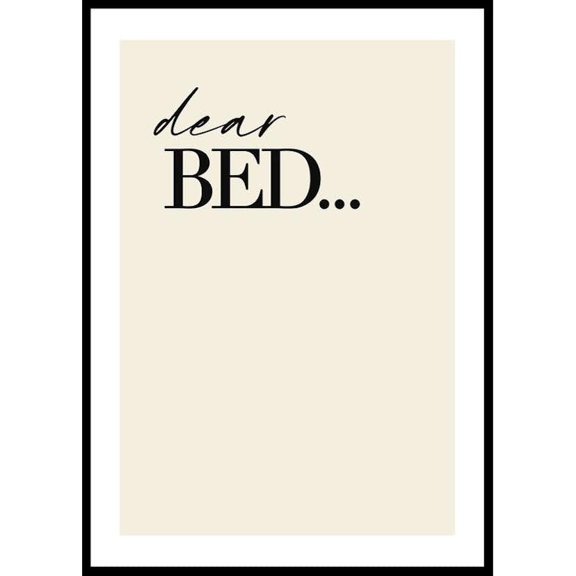 Poster Gallerix Dear Bed