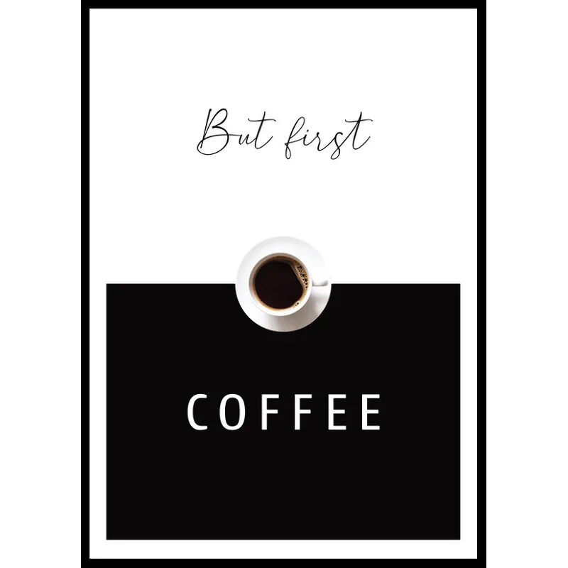 Poster Gallerix But First Coffee No2