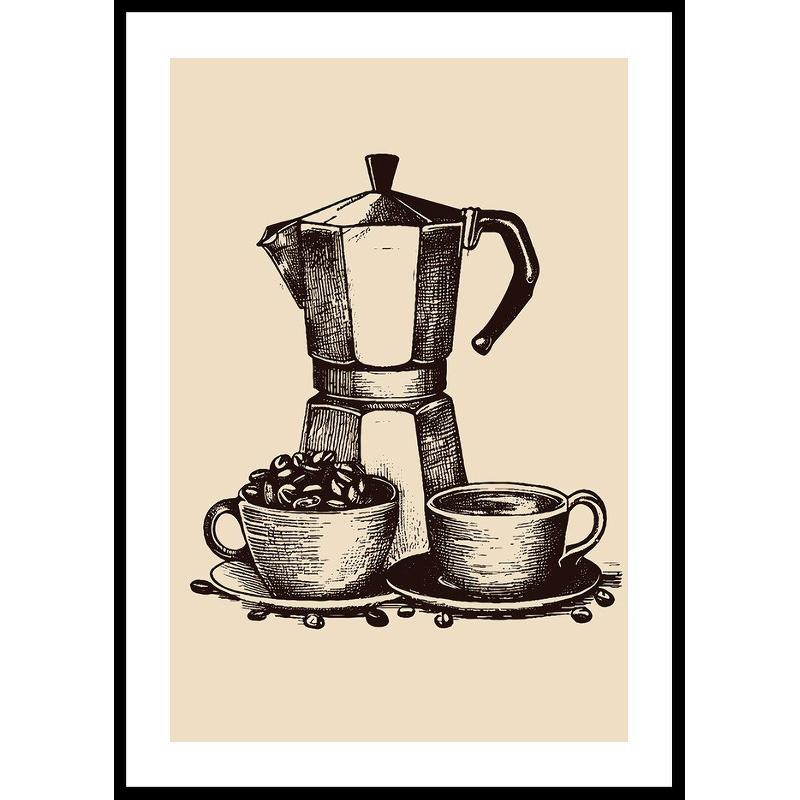 Poster Gallerix Old Italian Coffee Maker