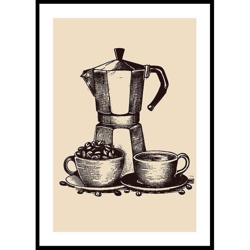 Poster Gallerix Old Italian Coffee Maker