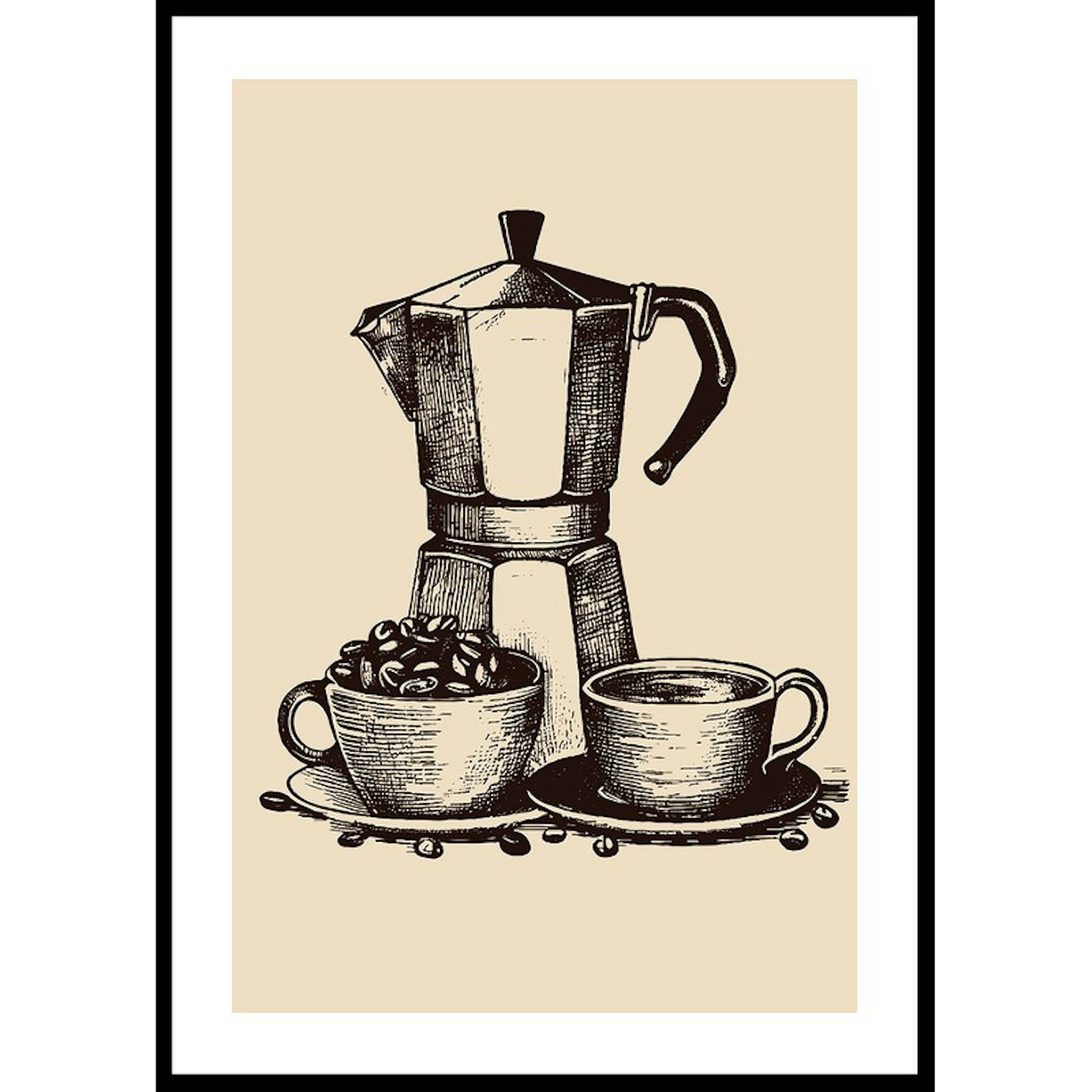 Poster Gallerix Old Italian Coffee Maker