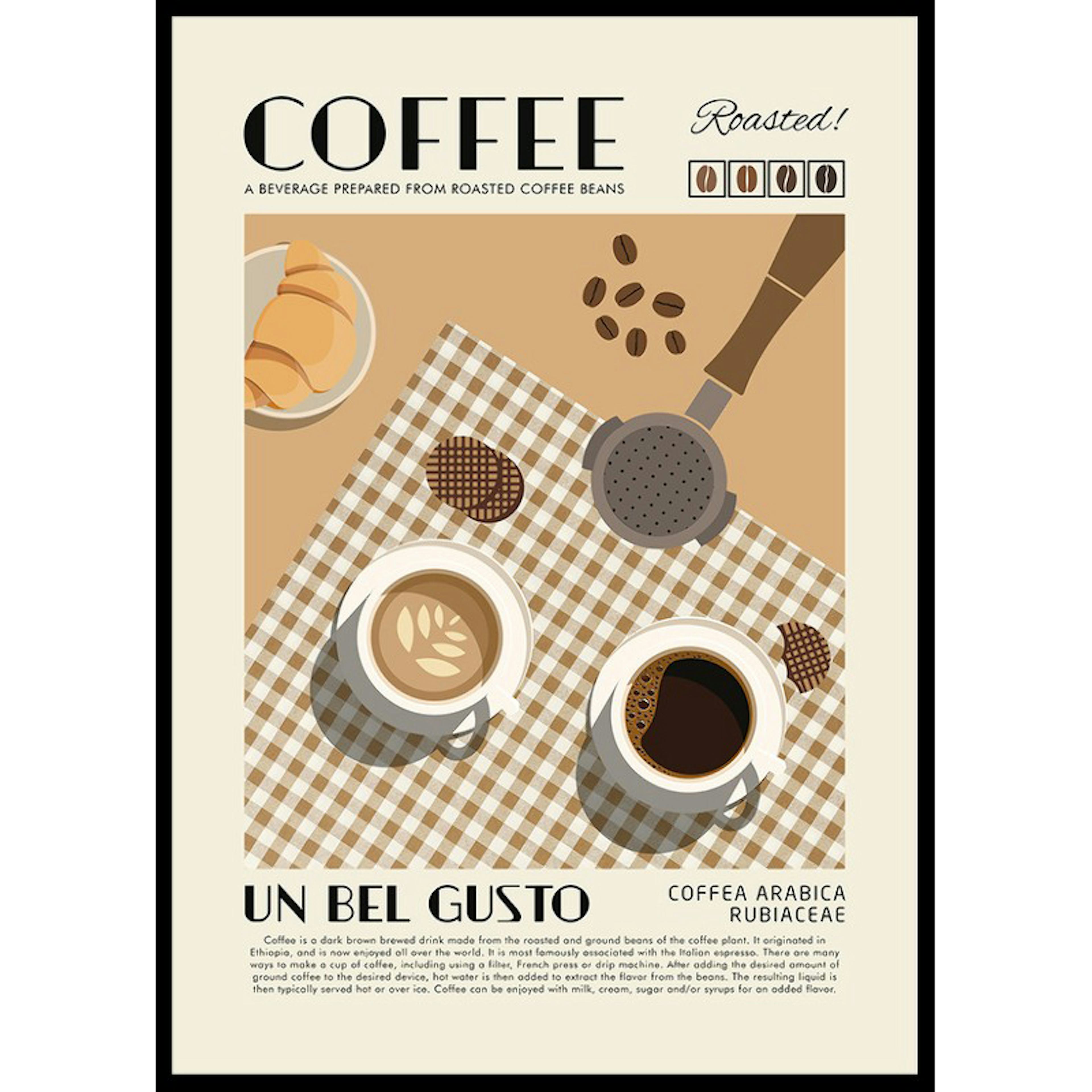 Poster Gallerix Coffee Un Bel Gusto