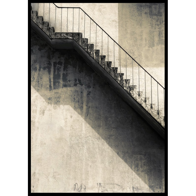 Poster Gallerix Concrete Stairs And Wall