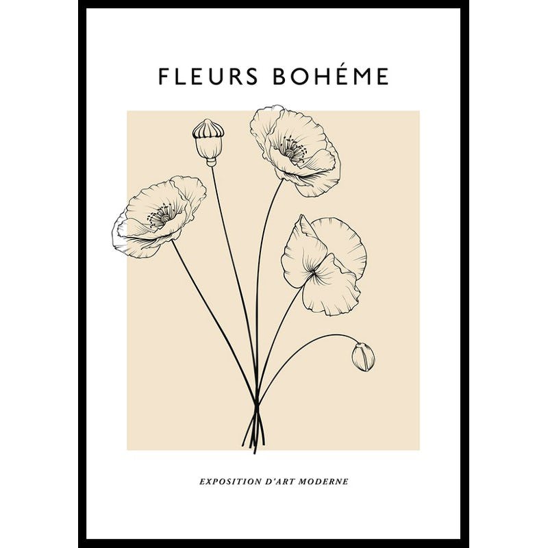 Poster Gallerix Fleurs Boheme