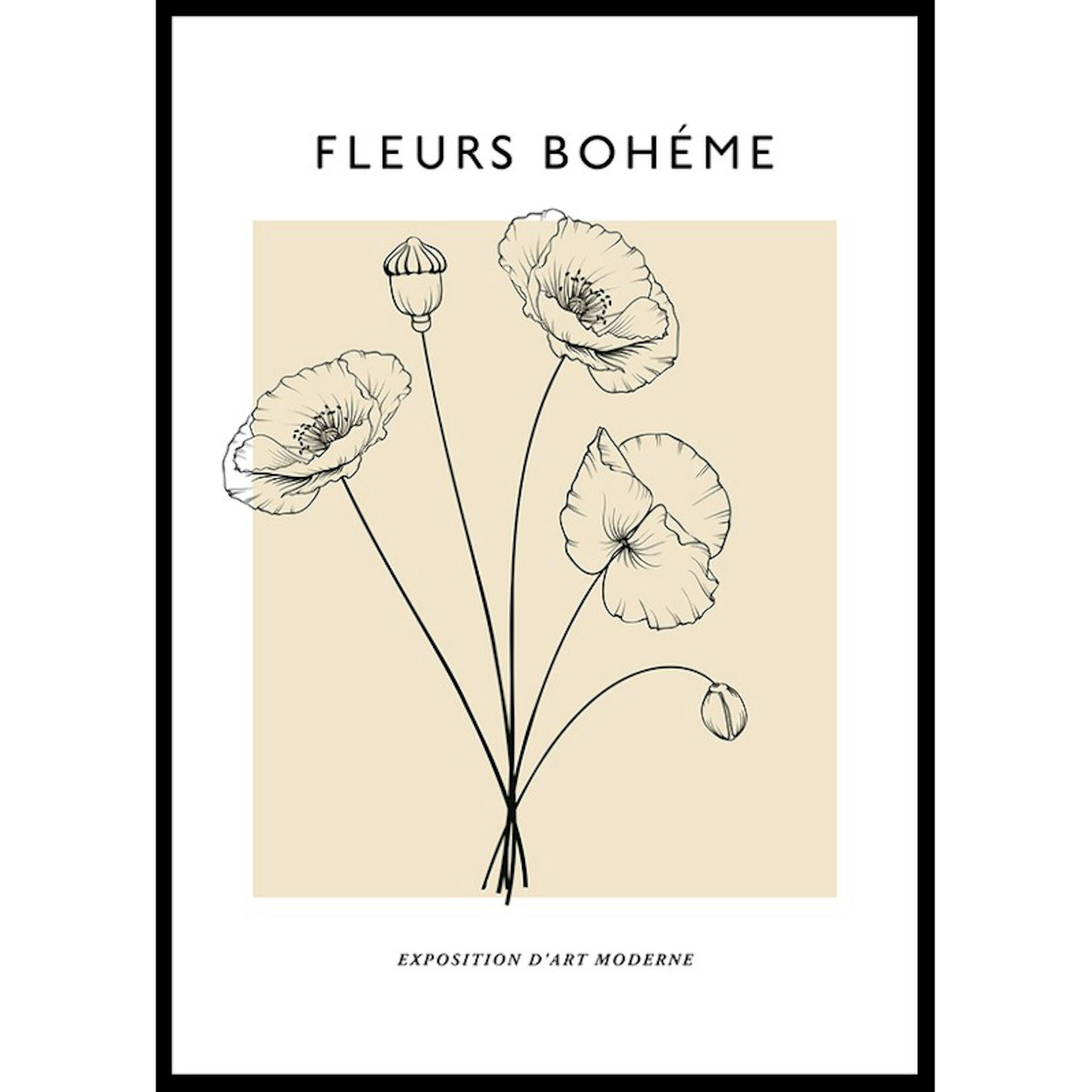 Poster Gallerix Fleurs Boheme