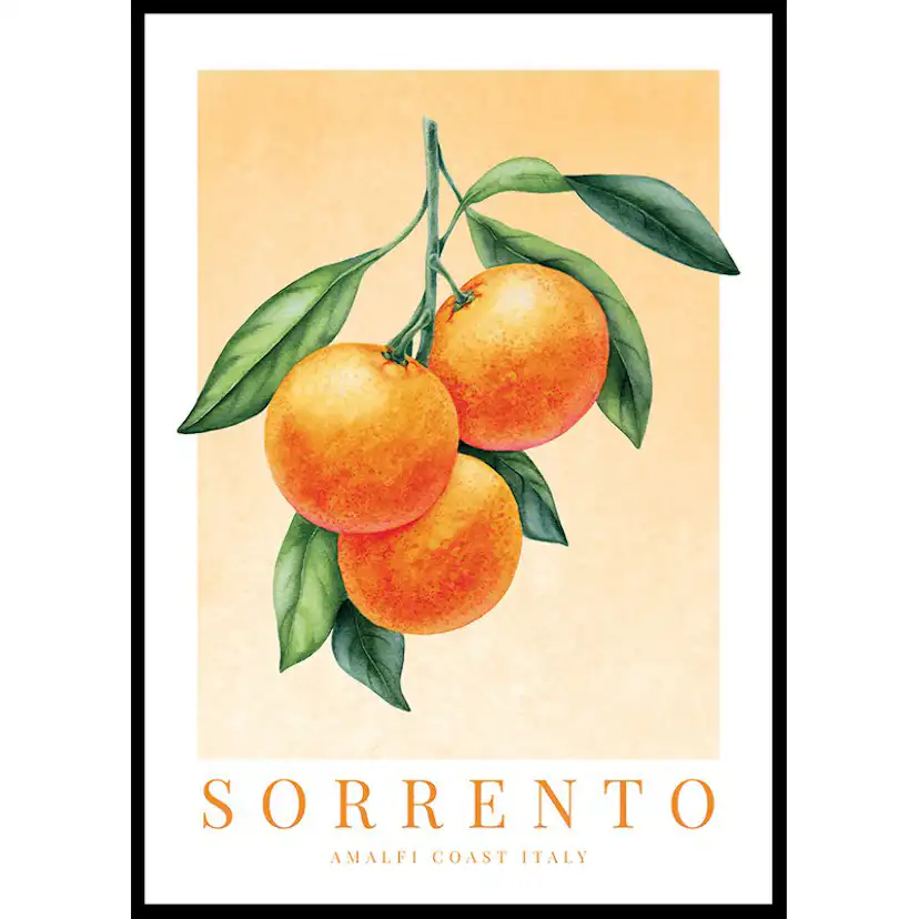 Poster Gallerix Sorrento Amalfi Oranges