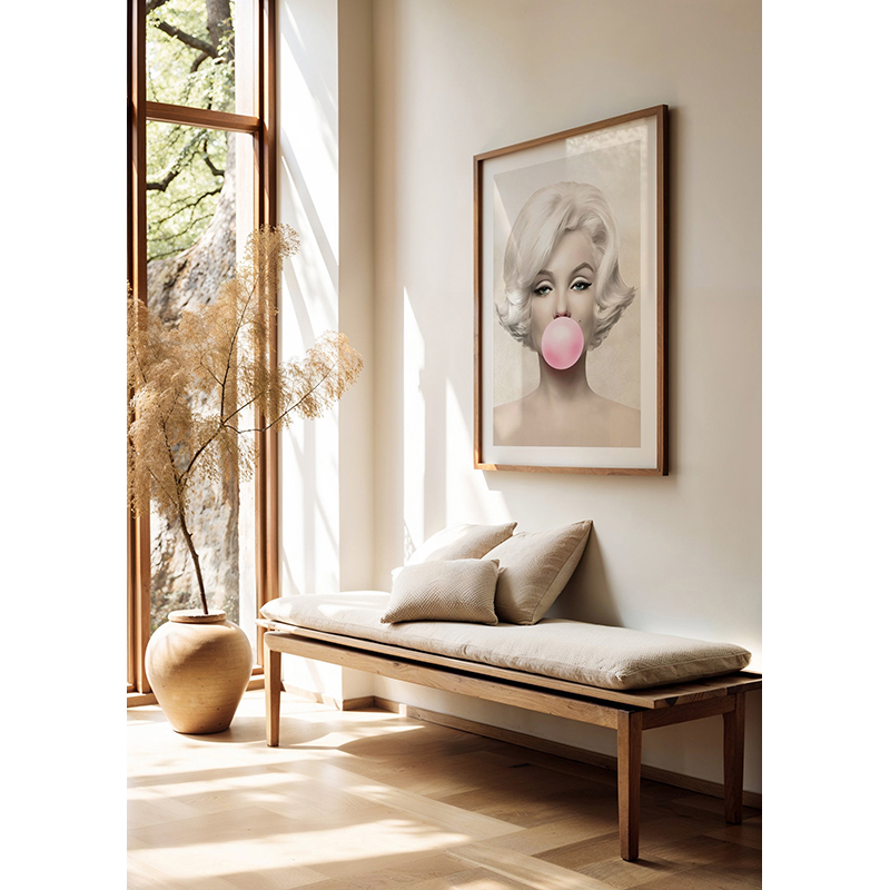 Poster Gallerix Marilyn Monroe Pink Bubblegum