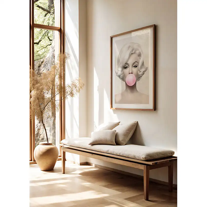Poster Gallerix Marilyn Monroe Pink Bubblegum