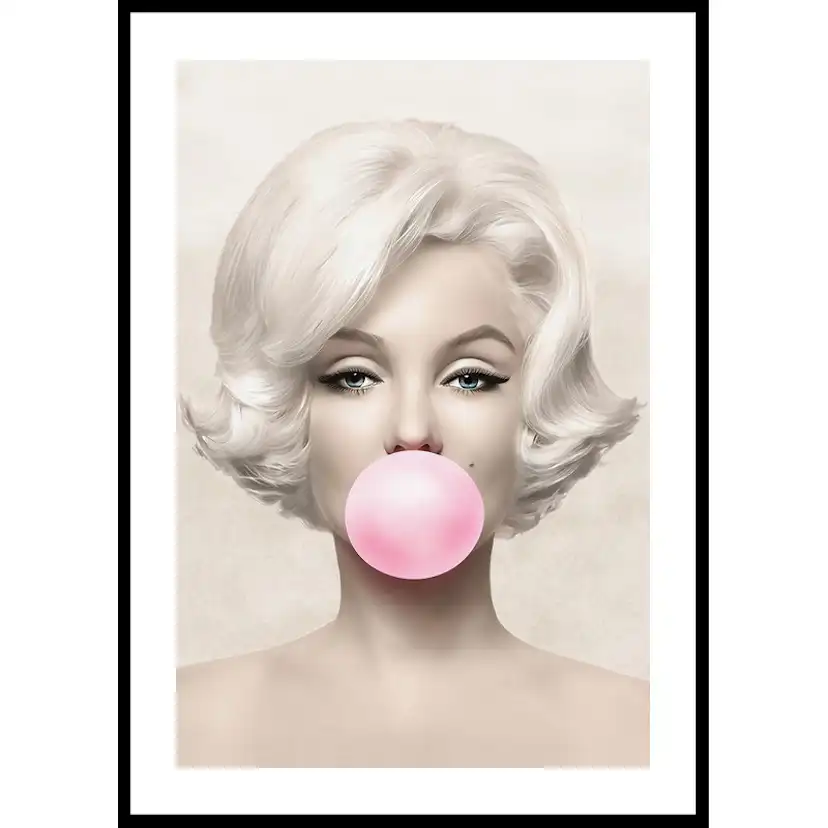 Poster Gallerix Marilyn Monroe Pink Bubblegum