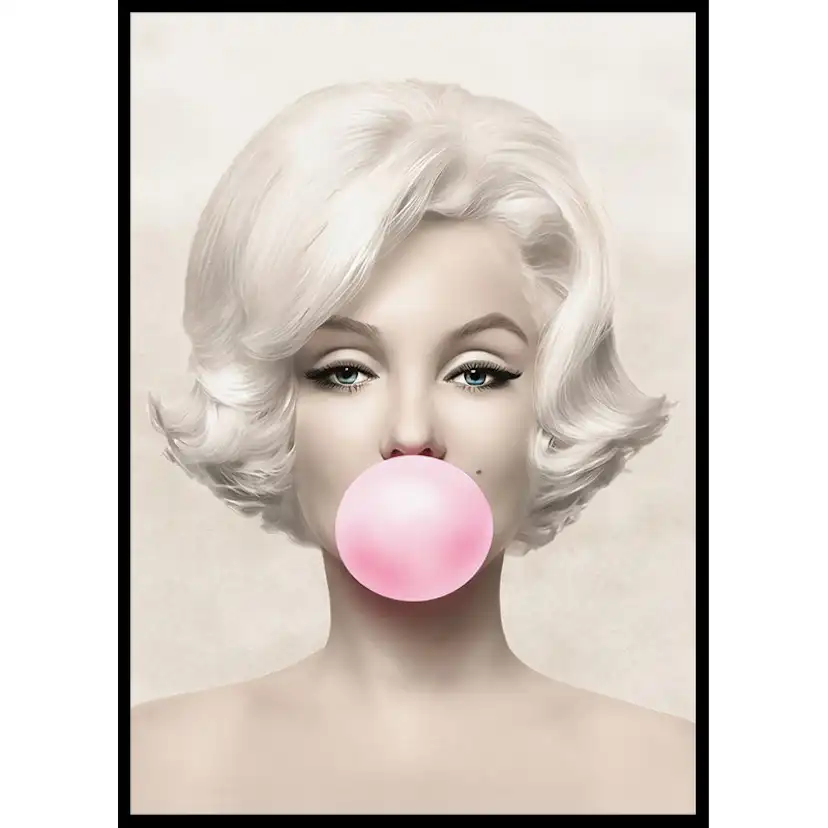 Poster Gallerix Marilyn Monroe Pink Bubblegum