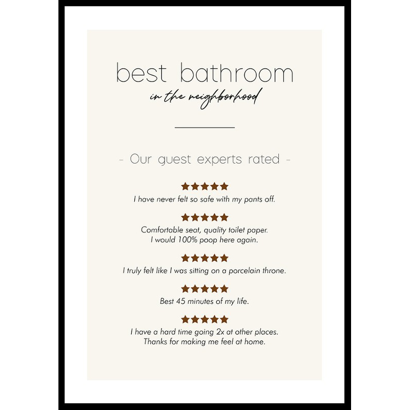 Poster Gallerix Best Bathroom