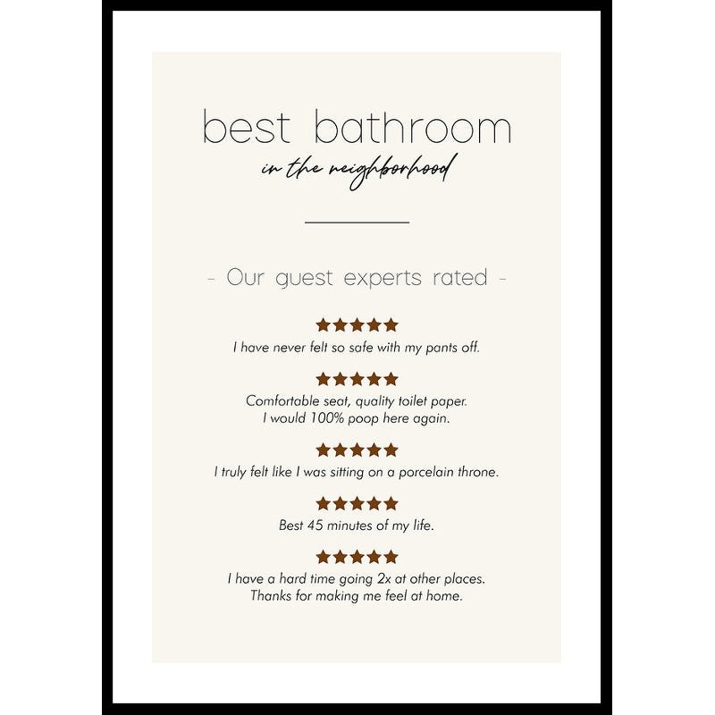 Poster Gallerix Best Bathroom