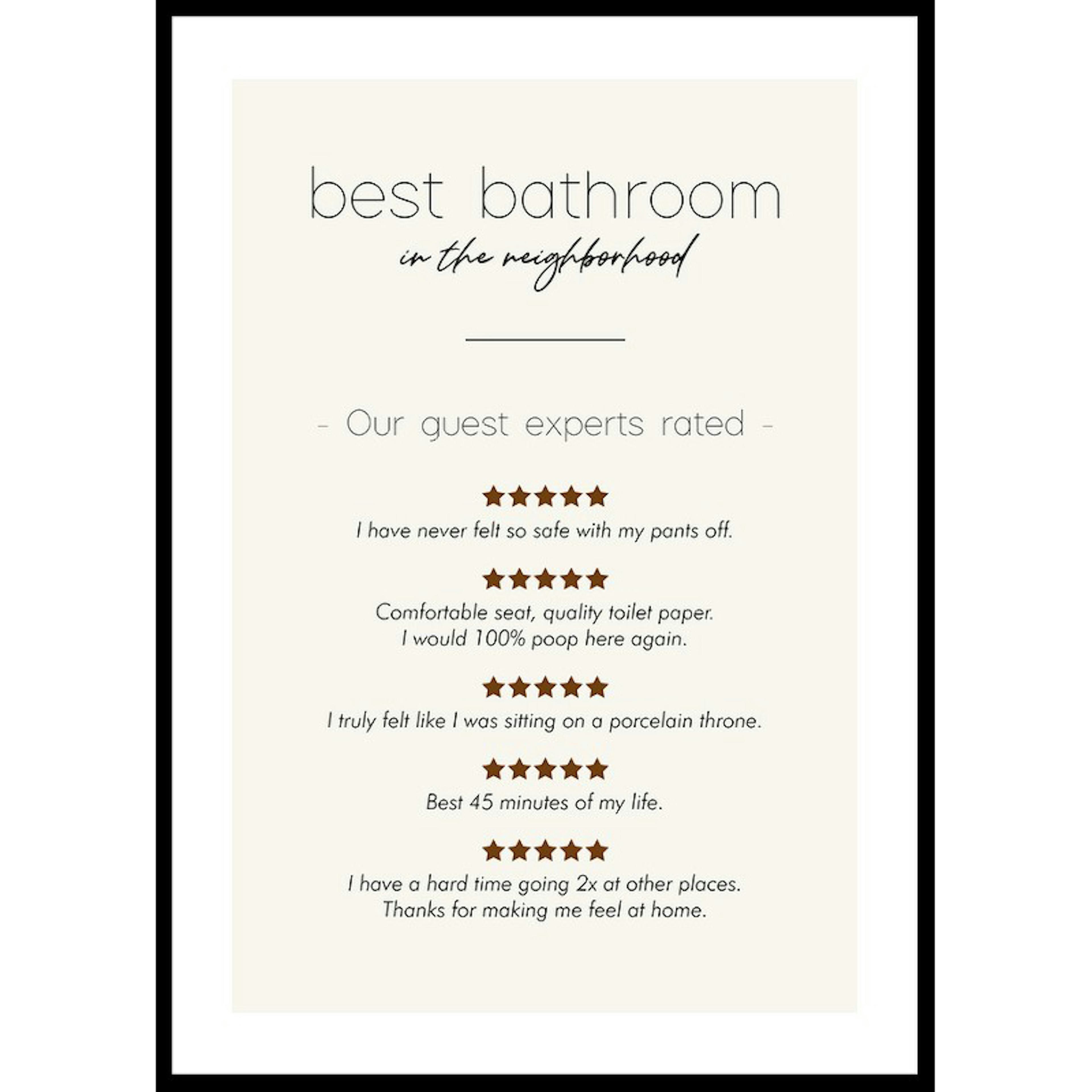 Poster Gallerix Best Bathroom