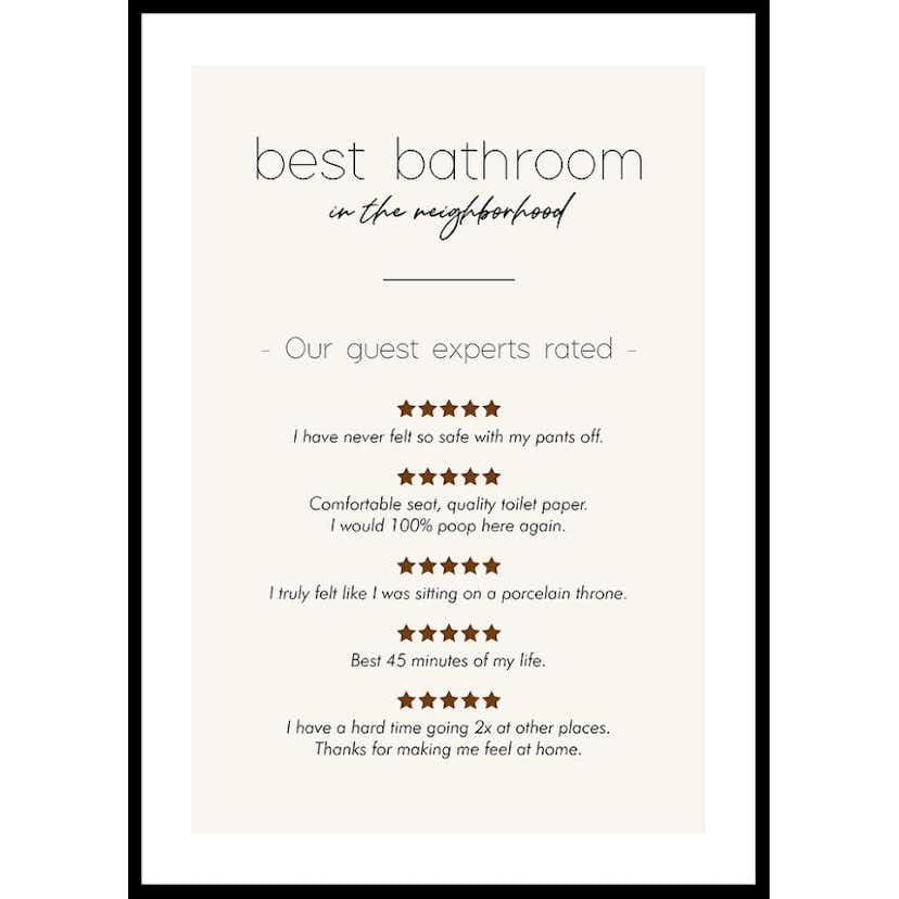 Poster Gallerix Best Bathroom