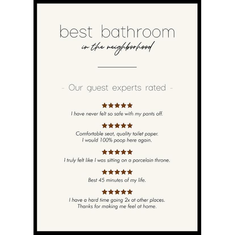 Poster Gallerix Best Bathroom