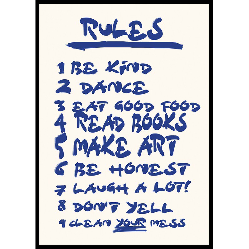 Poster Gallerix House Rules