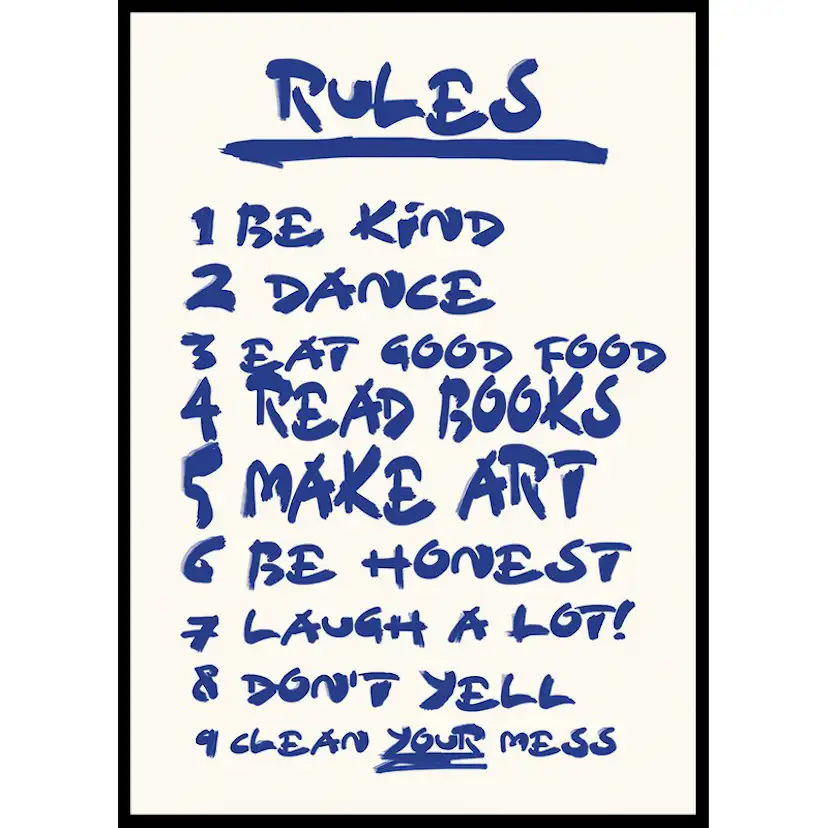 Poster Gallerix House Rules