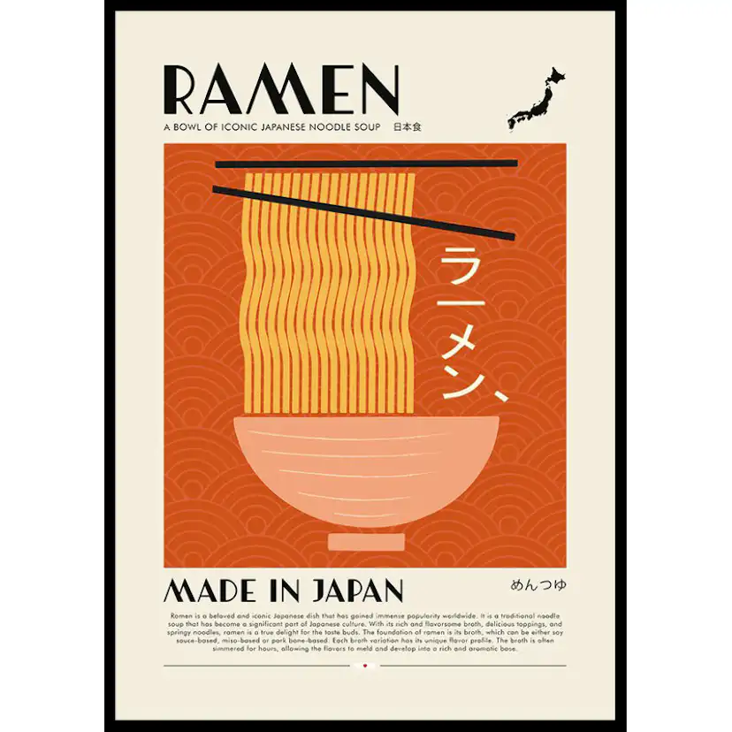 Poster Gallerix Ramen Noodle Soup