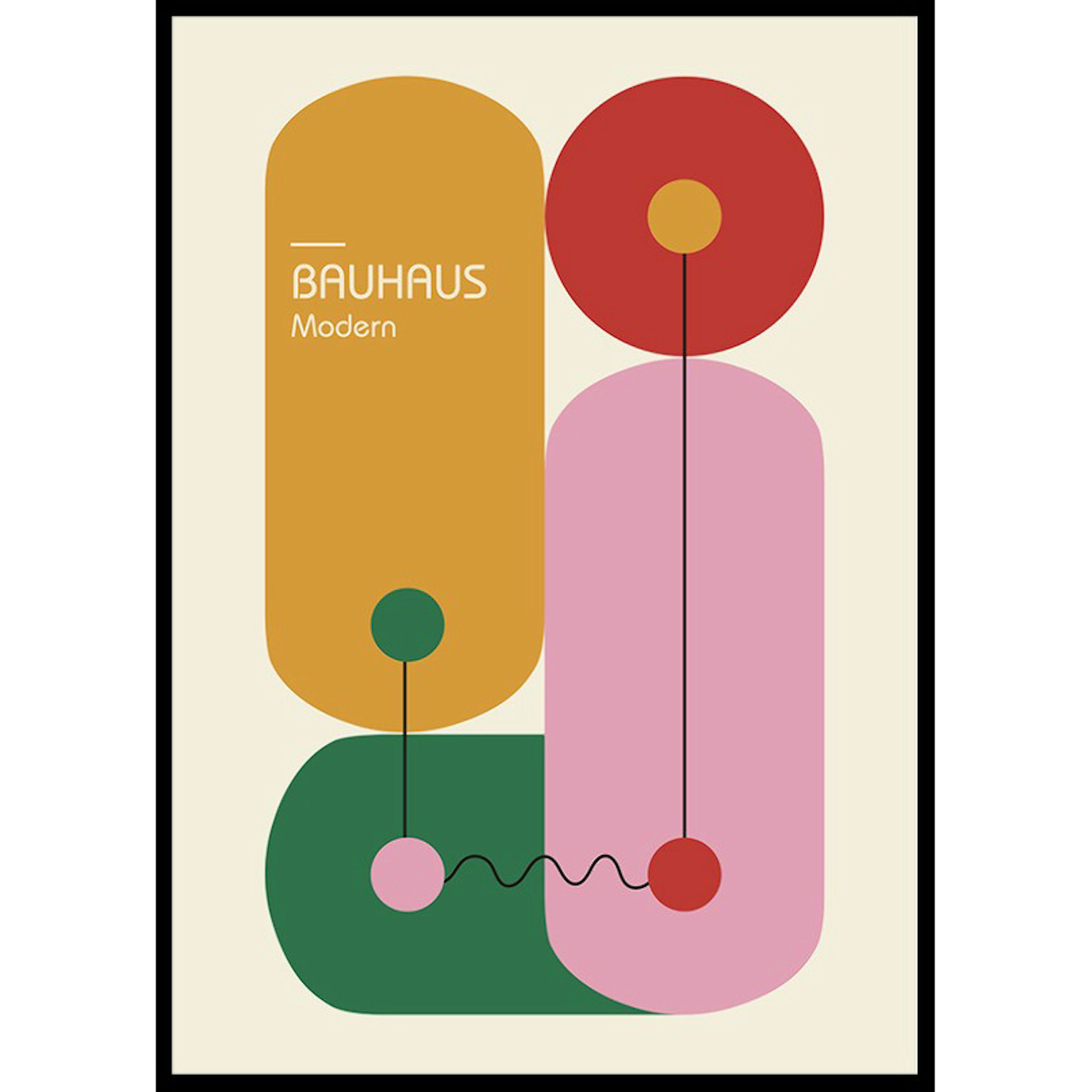 Poster Gallerix Bauhaus Modern Bricks