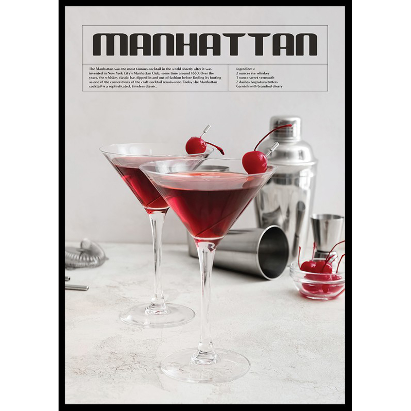 Poster Gallerix This Is Manhattan Cocktail