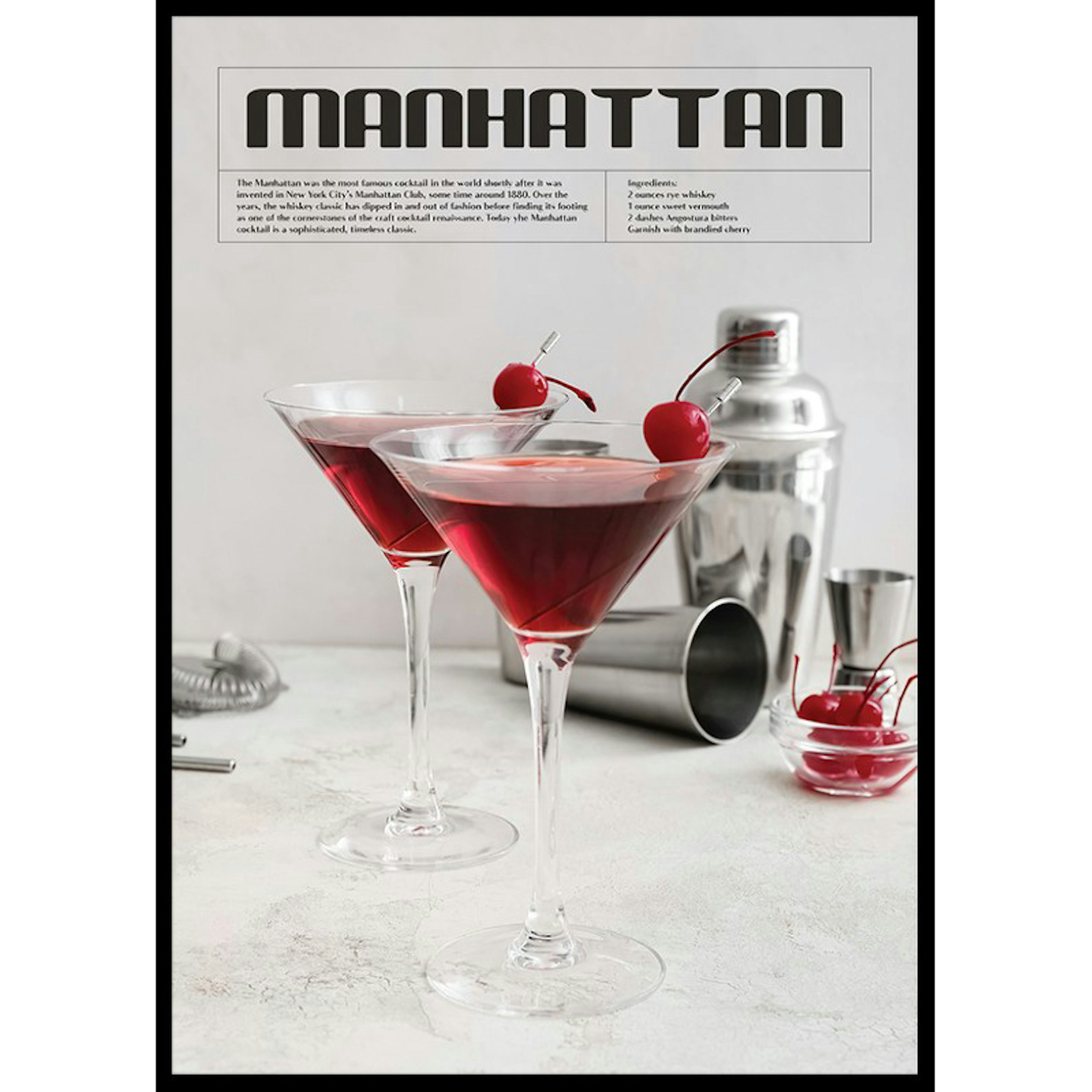 Poster Gallerix This Is Manhattan Cocktail