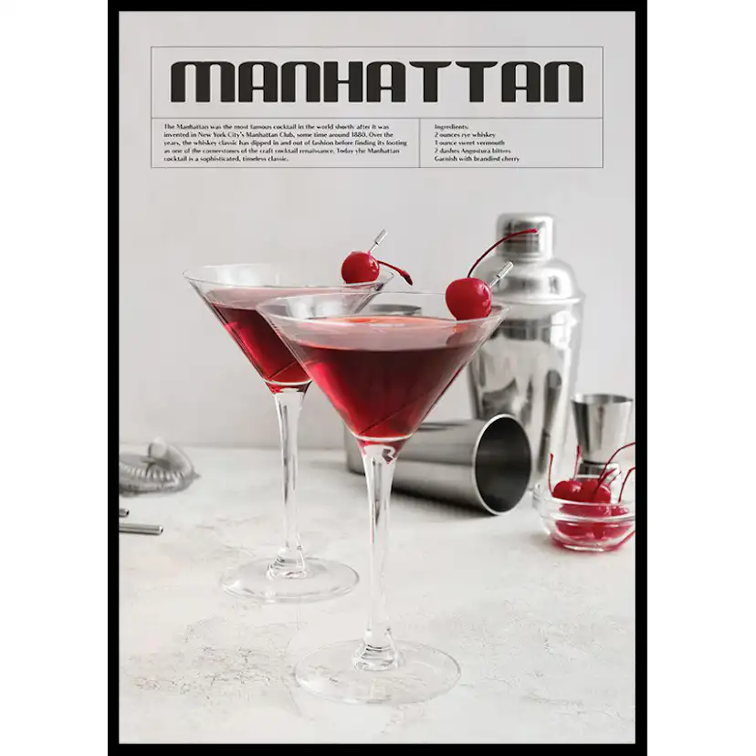 Poster Gallerix This Is Manhattan Cocktail