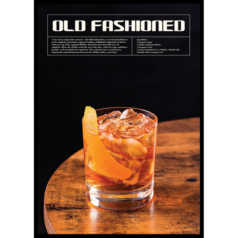 Poster Gallerix This Is Old Fashioned Cocktail