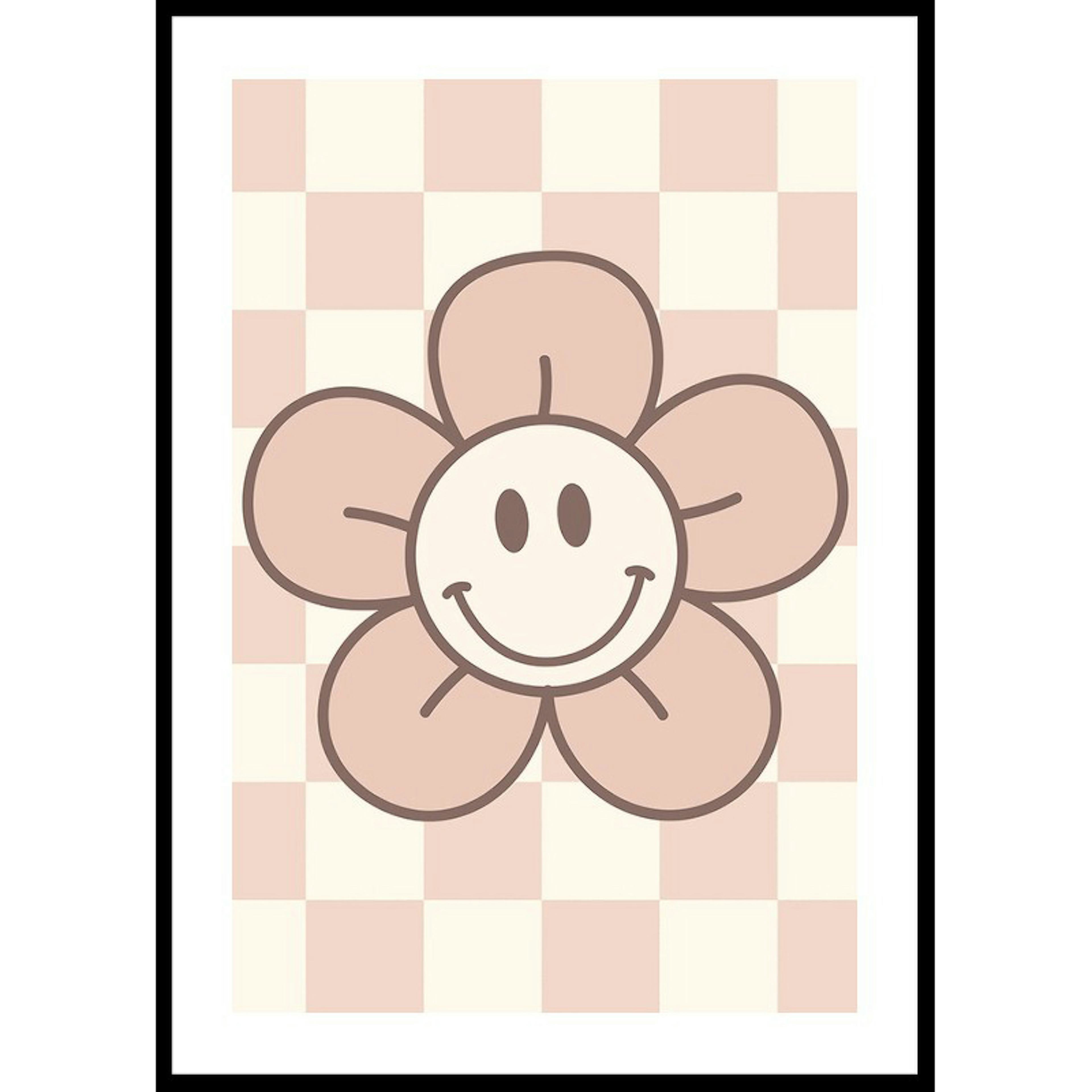 Poster Gallerix Pink Smiley Flower
