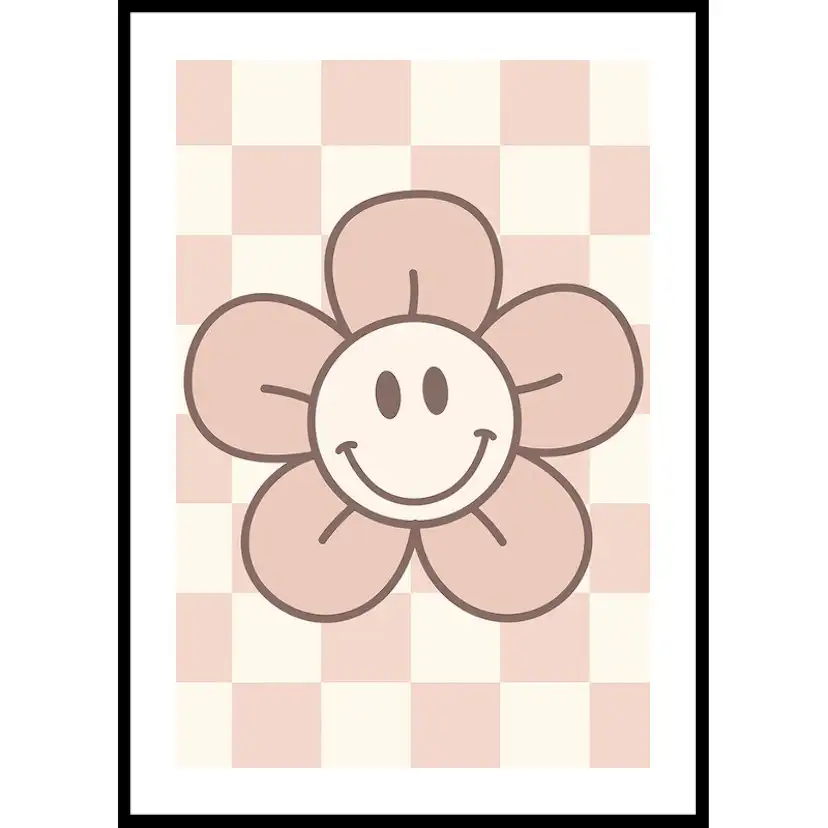 Poster Gallerix Pink Smiley Flower