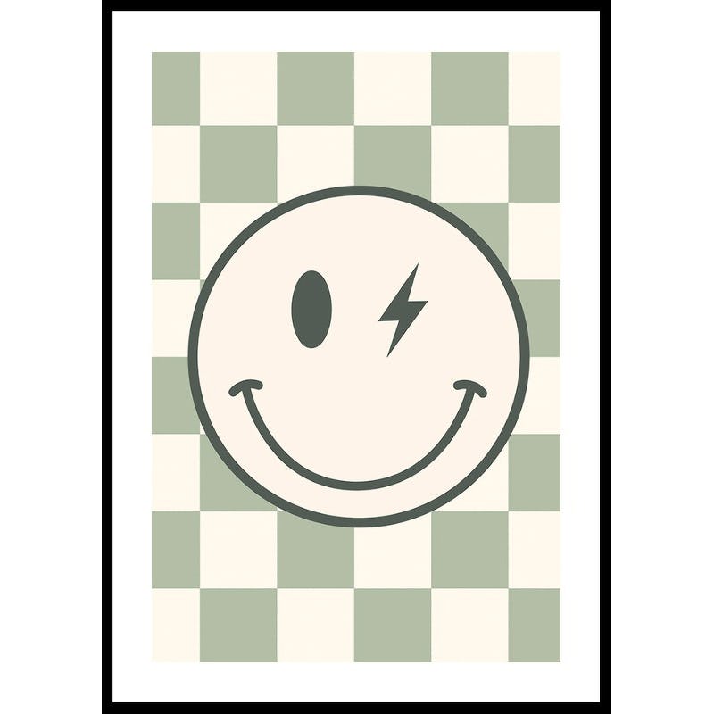 Poster Gallerix Green Smiley Flash