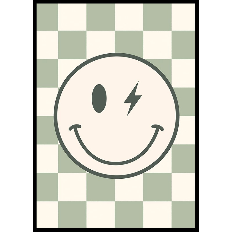 Poster Gallerix Green Smiley Flash
