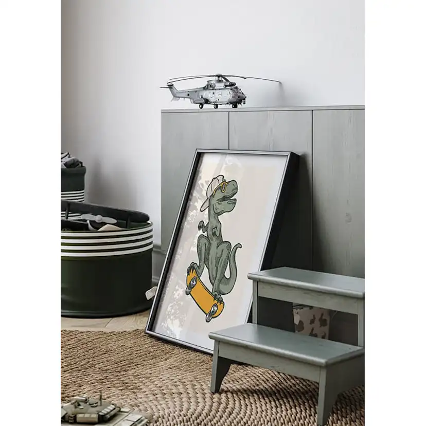 Poster Gallerix T-rex Dino Skateboarding