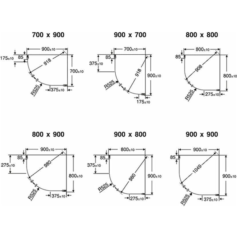 Duschhörn Contura Shower Space SBNK Bockad