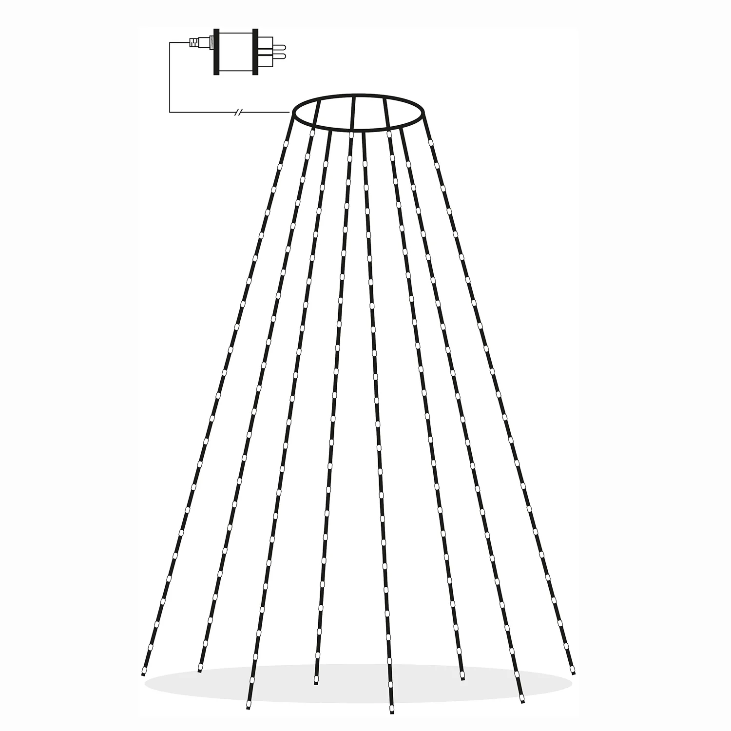 Julgransslinga Star Trading Dew Drop Micro